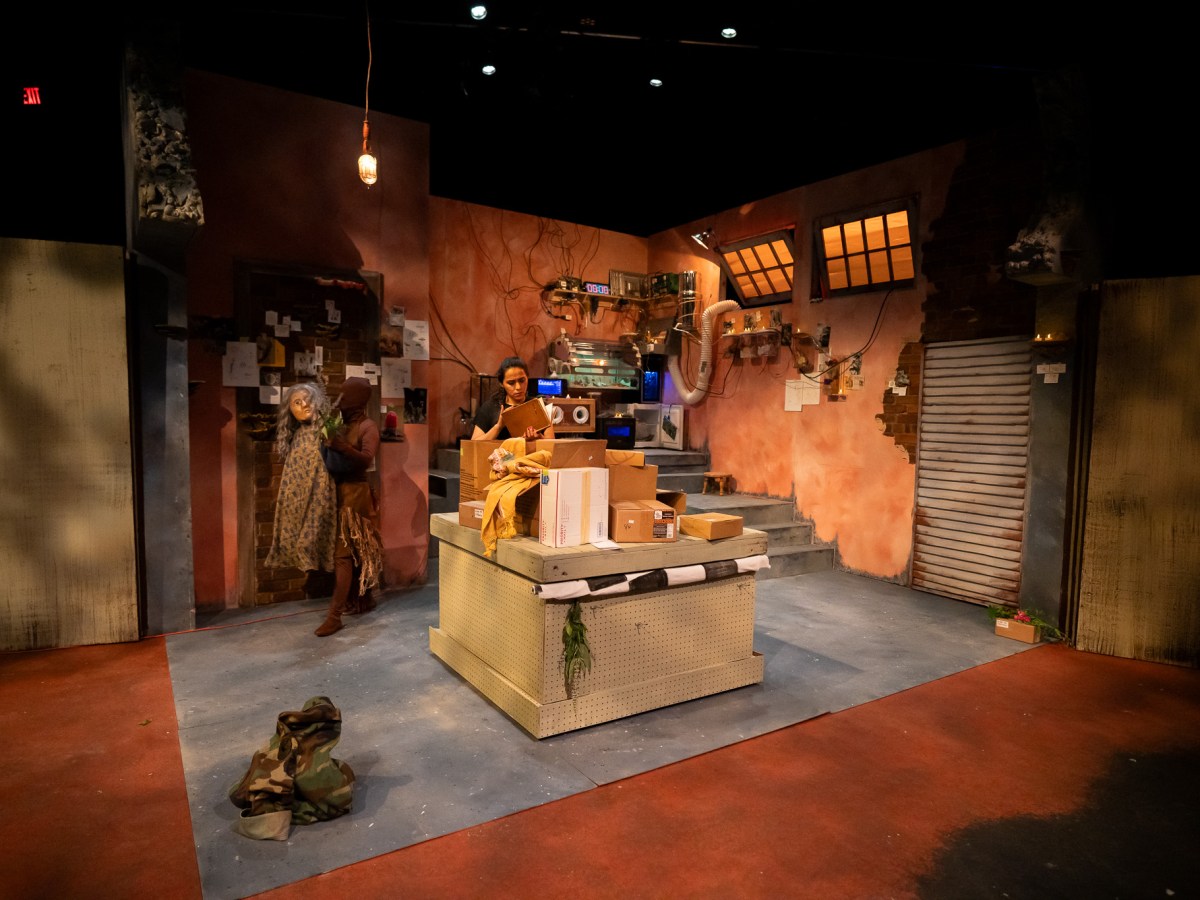 Opening a new, devised fungal play about the spiritual woes of&nbsp;war