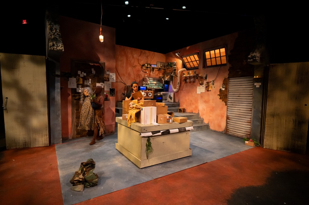 Opening a new, devised fungal play about the spiritual woes of&nbsp;war